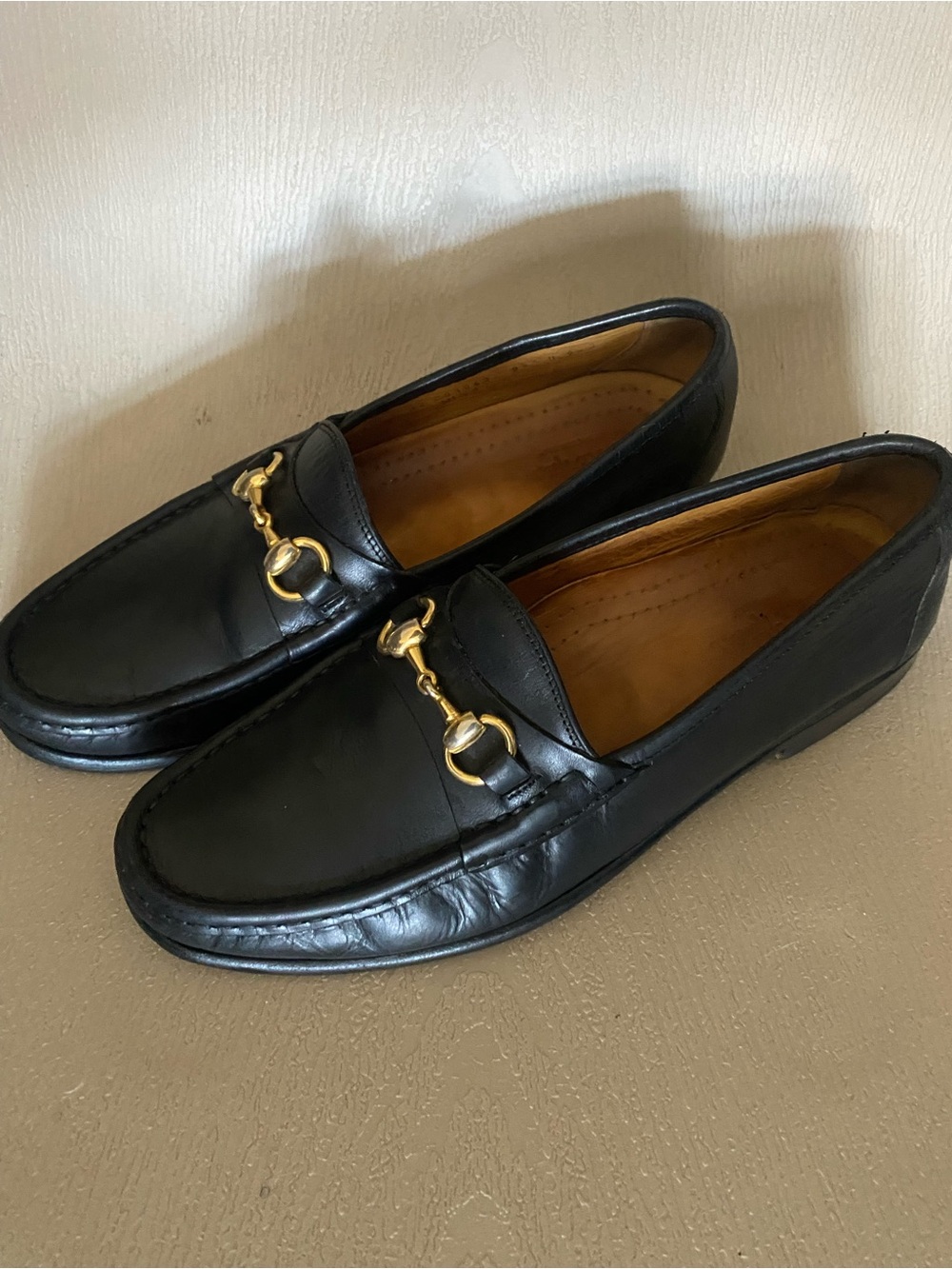 Cole Haan vintage ascot 2 black leather horsebit loafers men size 9.5m